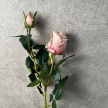 Load image into Gallery viewer, Bulgarian Rose Two Heads Artificial Silk Flowers Stem 8 colors selections001-008
