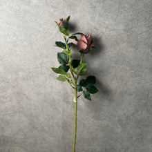 Load image into Gallery viewer, Bulgarian Rose Two Heads Artificial Silk Flowers Stem 8 colors selections001-008
