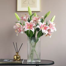 Load image into Gallery viewer, Lily Artificial Silk Flowers Oriental Lily Pink LILY004