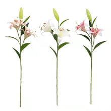 Load image into Gallery viewer, Lily Artificial Silk Flowers Oriental Lily Pink LILY004
