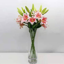 Load image into Gallery viewer, Lily Artificial Silk Flowers Oriental Lily Pink LILY004