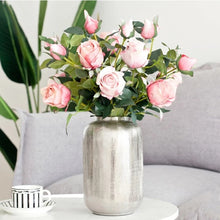Load image into Gallery viewer, Bulgarian Rose Two Heads Artificial Silk Flowers Stem 8 colors selections001-008