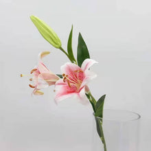 Load image into Gallery viewer, Lily Artificial Silk Flowers Oriental Lily Pink LILY004