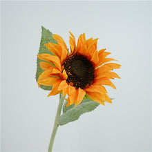Load image into Gallery viewer, Sunflower Real Touch Petal Artificial Silk Flower Stem SUNFLOWER006-007
