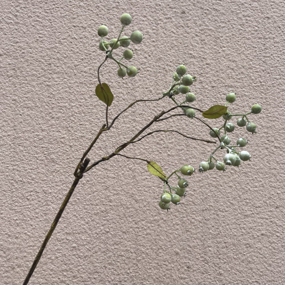 Berry Artificial Silk Flower 42cm Grey Green BERRY010