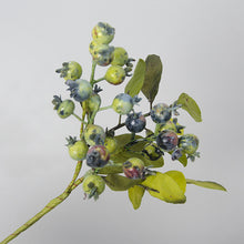 Load image into Gallery viewer, Berry Artificial Silk Flower 32cm Green and Black Color BERRY0001

