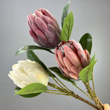 Load image into Gallery viewer, Protea Artificial Silk Flower 55cm Red PROTEA019
