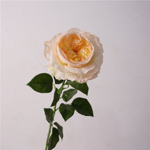 Load image into Gallery viewer, Rose Austin Real Touch 68cm Artificial Silk Flower Light Yellow ROSEAUSTIN010
