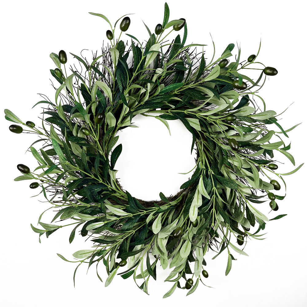 05 Olive Leaves Garland Artificial Greenery Green 45cm