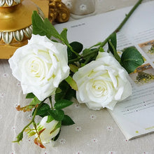 Load image into Gallery viewer, Rose Paris 3 Heads Artificial Silk Flower Stem PARISROSE031-035
