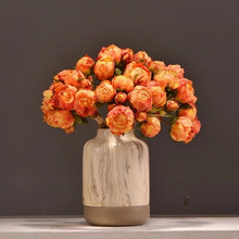 Load image into Gallery viewer, Peony 9 Heads Artificial Silk Flower Bunch PEONY004-006
