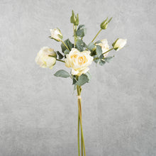 Load image into Gallery viewer, Rose Bunch Cream White 62cm
