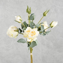 Load image into Gallery viewer, Rose Bunch Cream White 62cm
