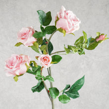 Load image into Gallery viewer, Rose 5 Heads Pink 92cm
