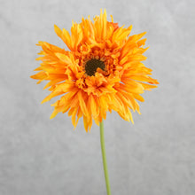 Load image into Gallery viewer, Gerbera Fluffy Petals Orange 45cm

