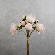 Load image into Gallery viewer, Peony 9 Heads Bunch Pink 40cm
