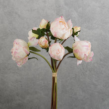 Load image into Gallery viewer, Peony 9 Heads Bunch Pink 40cm
