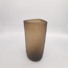 Load image into Gallery viewer, Molten Earth – Frosted Amber Glass Vase VASEG001
