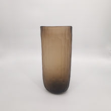 Load image into Gallery viewer, Molten Earth – Frosted Amber Glass Vase VASEG001
