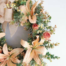 Load image into Gallery viewer, Amber Peach Wreath
