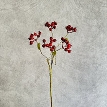 Load image into Gallery viewer, Berry Artificial Silk Flower 42cm Red BERRY004
