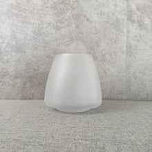Load image into Gallery viewer, SEMI-TRANSPARENT FROSTED GLASS VASE WHITE
