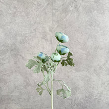 Load image into Gallery viewer, Ranunculus Artificial Silk Flower Blue RANUNCULUS009
