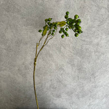 Load image into Gallery viewer, Berry Artificial Silk Flower 42cm Green BERRY001
