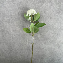 Load image into Gallery viewer, Snowball Artificial Silk Flower 52cm Stem White VIBURNUM003
