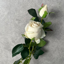 Load image into Gallery viewer, Bulgarian Rose Two Heads Artificial Silk Flowers Stem 8 colors selections001-008
