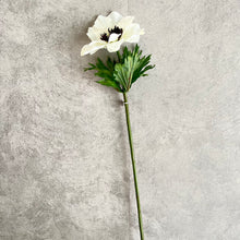 Load image into Gallery viewer, Anemone Windflower Artificial Silk Flowers Tall Stem white WINDFLOWER006
