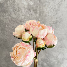 Load image into Gallery viewer, Peony 9 Heads Artificial Silk Flower Bunch PEONY004-006
