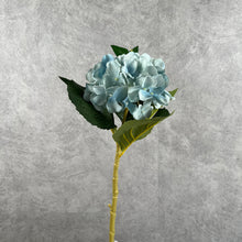 Load image into Gallery viewer, Hydrangea Artificial Silk Flowers Stem Blue
