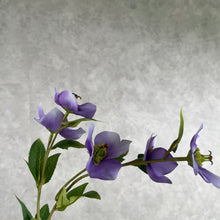 Load image into Gallery viewer, Helleborus Big Stem Artificial Silk Flower HELLEBORUS004 big purple
