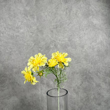 Load image into Gallery viewer, Scabiosa Artificial Silk Flower 4 Color Selections SCABIOSA3 yellow
