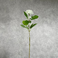 Load image into Gallery viewer, Snowball Artificial Silk Flower 52cm Stem White VIBURNUM003
