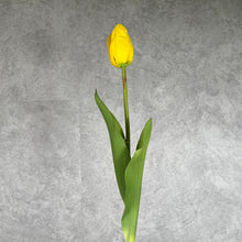 Load image into Gallery viewer, Tulip Artificial Real Touch Silk Flowers 68cm Stem TULIP011 yellow
