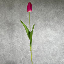 Load image into Gallery viewer, Tulip Artificial Real Touch Silk Flowers 68cm Stem TULIP012 rose red
