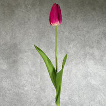 Load image into Gallery viewer, Tulip Artificial Real Touch Silk Flowers 68cm Stem TULIP012 rose red
