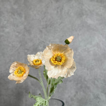 Load image into Gallery viewer, Poppy Artificial Silk Flowers Stem POPPY012 champagne
