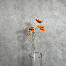 Load image into Gallery viewer, Cosmos Flower Artificial Silk 60cm 15 Colour Selections COSMO016 dark orange
