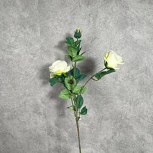 Load image into Gallery viewer, Rose 4 Heads Artificial Silk Flower white

