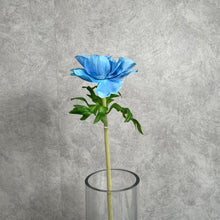 Load image into Gallery viewer, Windflower Artificial Silk Flower 48cm Stem Blue WINDFLOWER008
