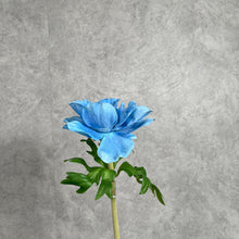 Load image into Gallery viewer, Windflower Artificial Silk Flower 48cm Stem Blue WINDFLOWER008
