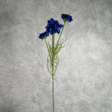 Load image into Gallery viewer, Cornflower 5 Heads Artificial Silk Flower 55cm Stem CORNFLOWER001 blue
