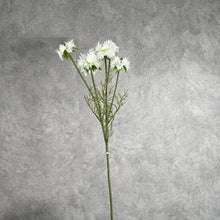 Load image into Gallery viewer, Cornflower 5 Heads Artificial Silk Flower 55cm Stem CORNFLOWER002 white
