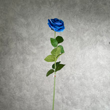 Load image into Gallery viewer, Rose Artificial Silk Flower Blue ROSE0022
