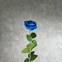 Load image into Gallery viewer, Rose Artificial Silk Flower Blue ROSE0022
