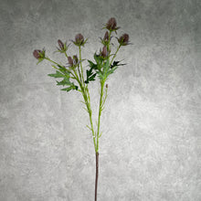 Load image into Gallery viewer, Sea Holly Artificial Silk Flower Purple SEAHOLLY001
