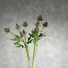 Load image into Gallery viewer, Sea Holly Artificial Silk Flower Purple SEAHOLLY001
